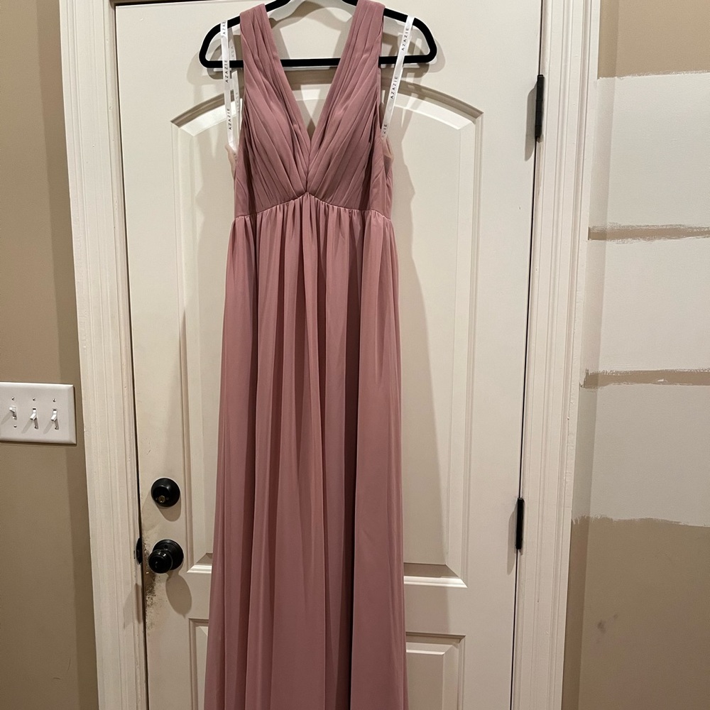 COPY - Azazie ranvie dusty rose dress